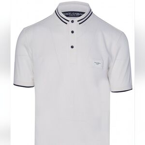 Dolce & Gabbana Plaque Logo Polo Shirt